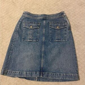 Never worn a line jean skirt